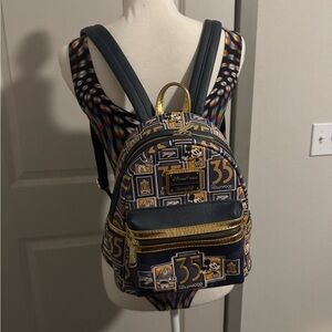 Disney Parks Hollywood Studios 35th Anniversary Backpack – Navy & Gold – Used